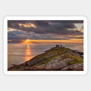 Mumbles Lighthouse, Swansea, Wales Sticker